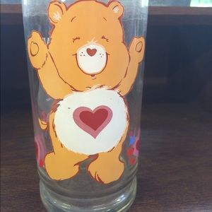 1983 Pizza Hut Carebear glass